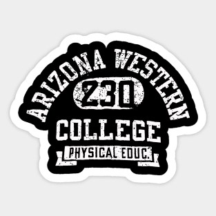 Vintage arizona western college 230 Sticker